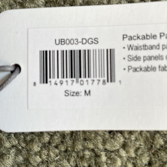 Jofit Packable Pant Black w/ White Stripes Size M UB003-DGS - Picture 7 of 7